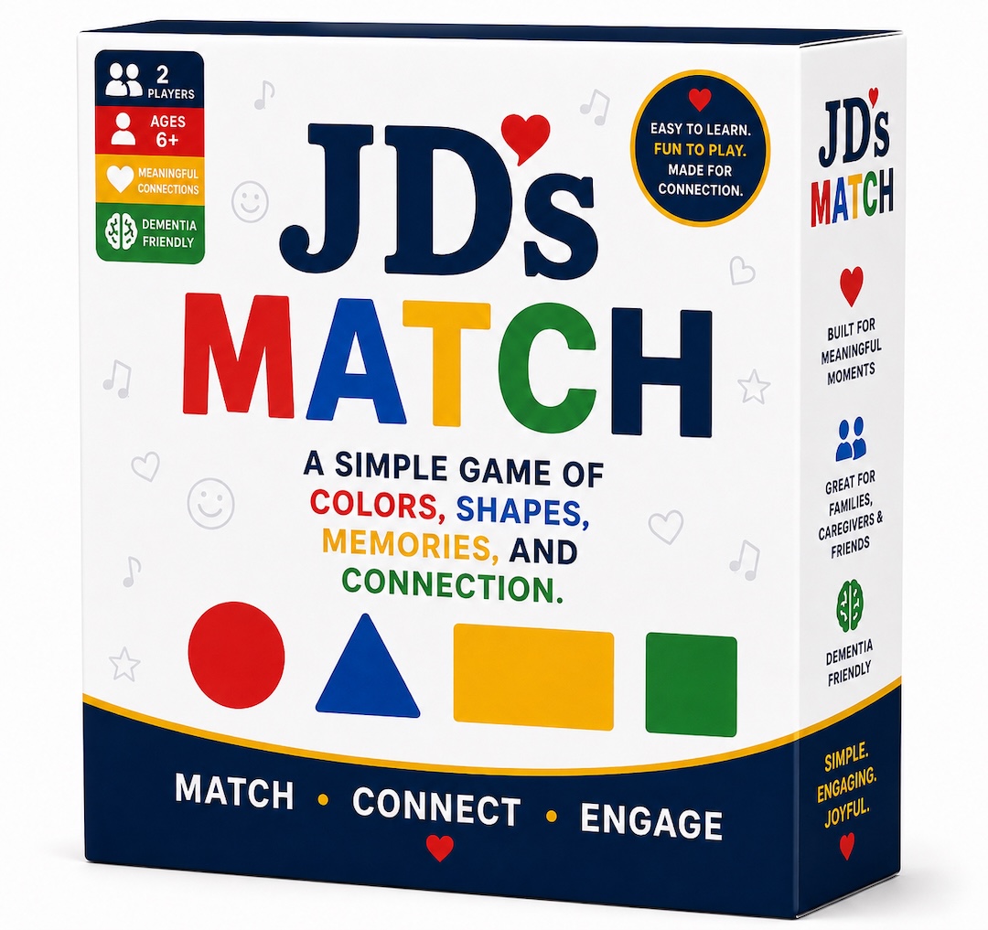 JD’s Match box, a simple game of colors, shapes, memories, and connection